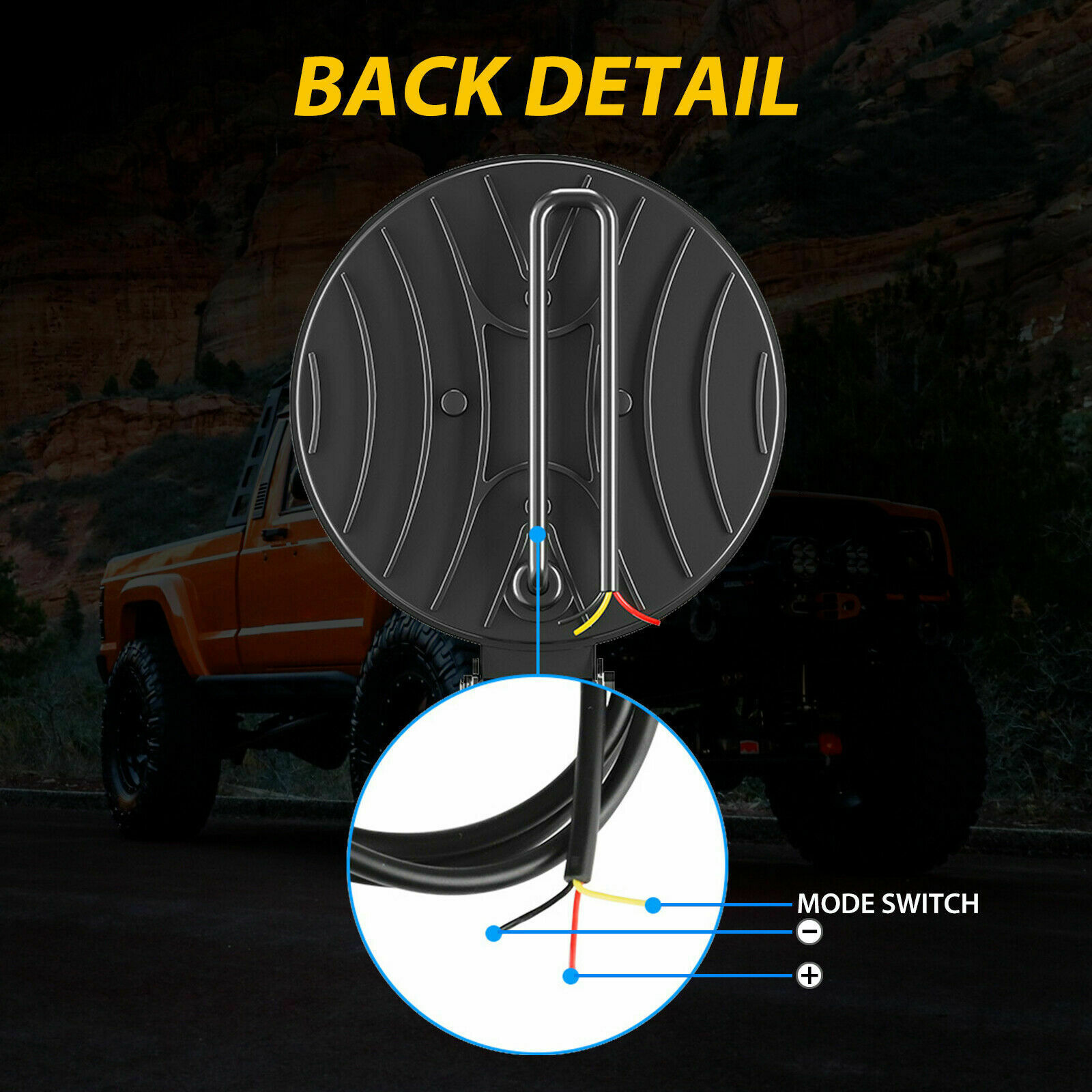 Transfronterizos para automóviles LED 27W redondo 4WD lámpara de trabajo de automóviles de modificación de luces auxiliares fuera de carretera 4 pulgadas