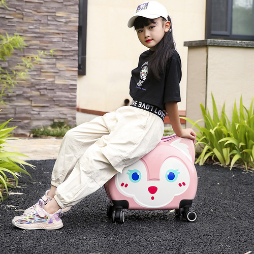 Lina Belle Children's Rolling Suitcase Wholesale Large Capacity 20-inch Luggage Silent Swivel Wheels Cartoon Travel Suitcase