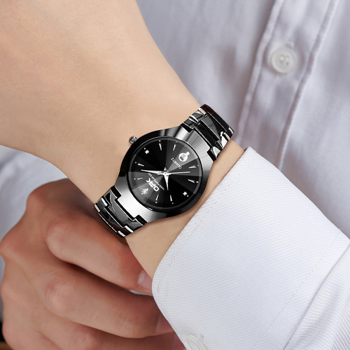 一件代发OPK品牌手表潮流时尚镶钻防水夜光石英表男士手表男表