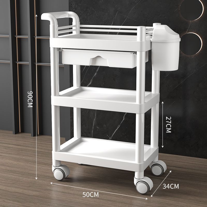美容室専用トロリー、まつげ美容機器、手押しツールトロリー、歯科理学療法多層収納ラックトロリー|undefined