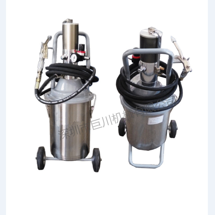 68313气动黄油加注机 高压润滑脂抽油机 巨川气动黄油枪12L厂家