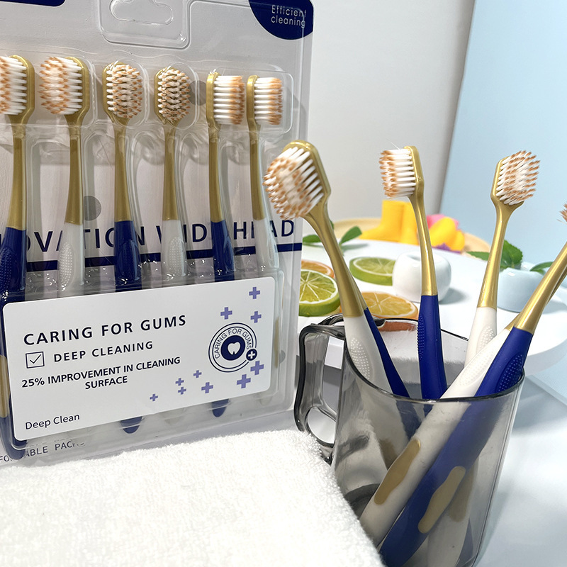Sam the same toothbrush toothbrush soft hair senior adult family 6 home couples wide head hair factory wholesale
