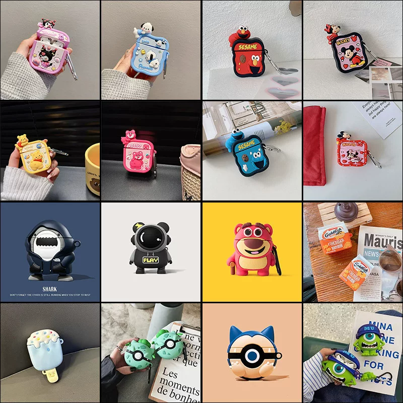 Apple, wireless cartoon silicone creative cute protective case, iPhone3