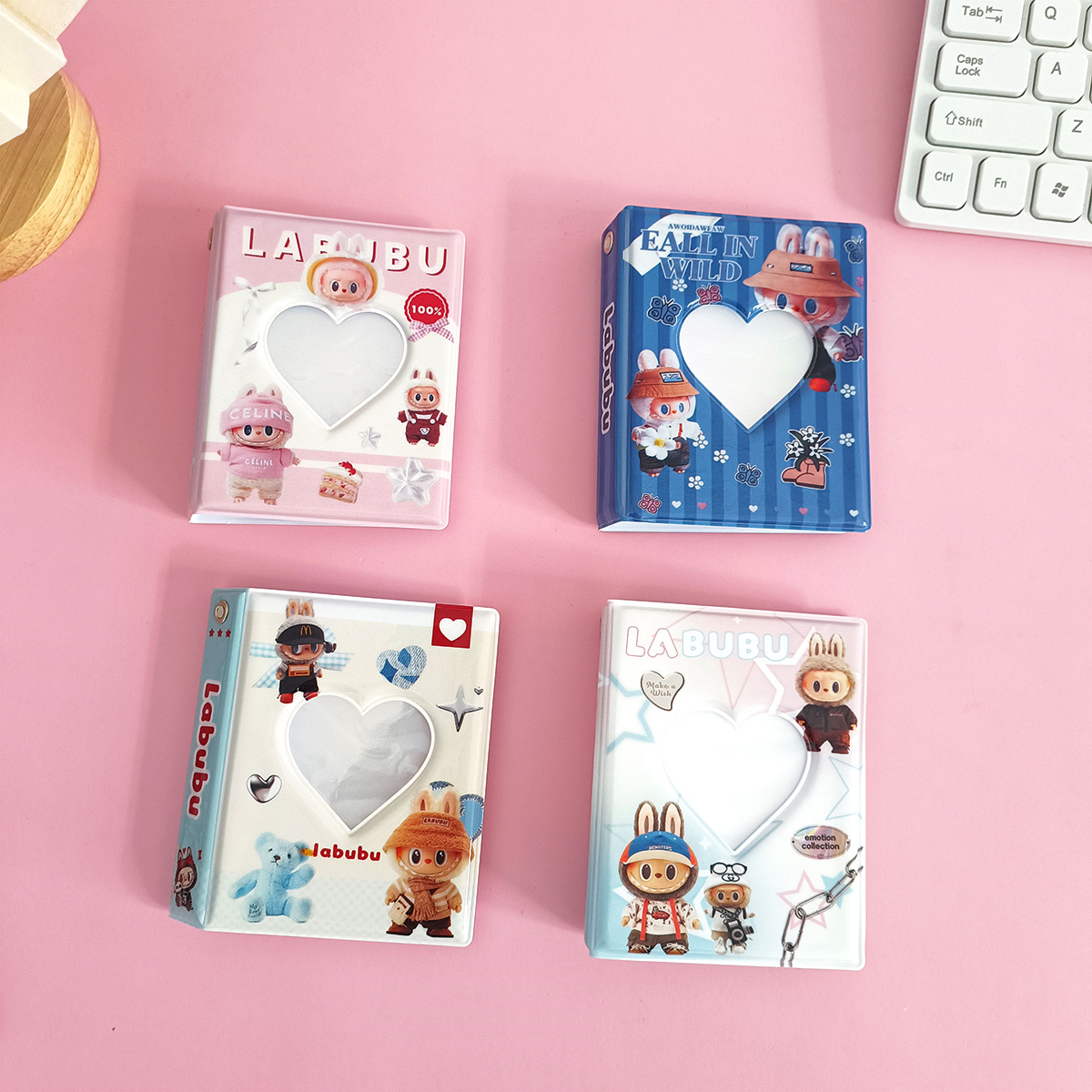 Tarjeta de dibujos animados ventana de tarjetas de 3 pulgadas mini un Gongge fotografía de los niños estrella persecución bolsa de tarjetas de álbum de fotos