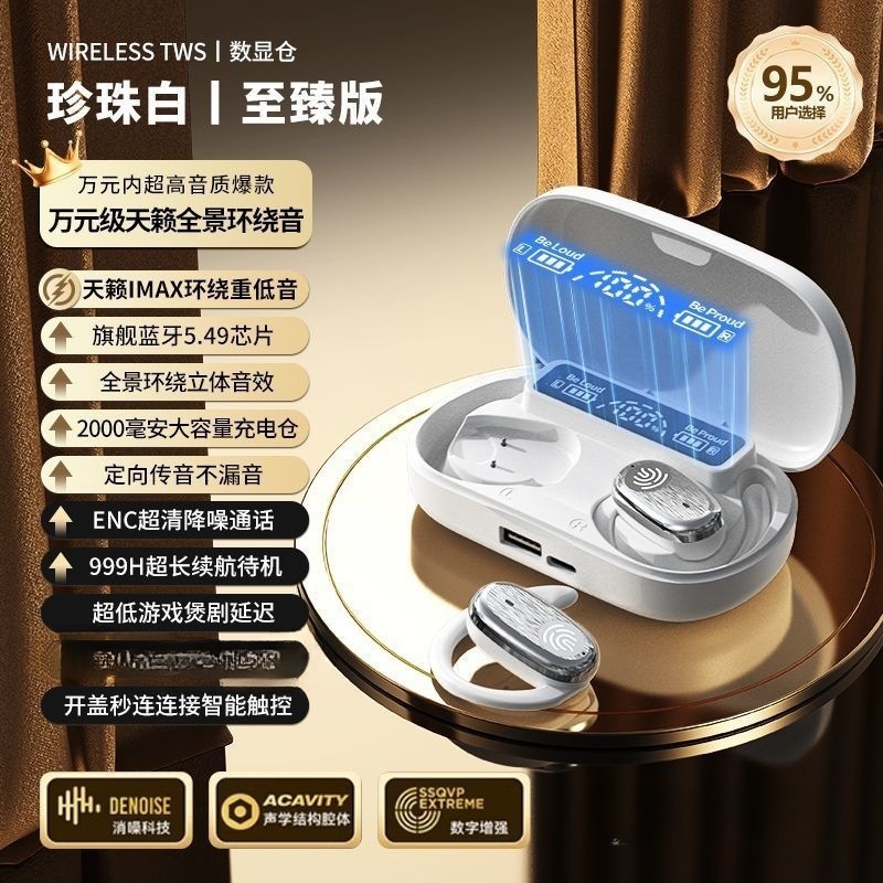 【2000mAh】开放式蓝牙耳机无线可旋转不入耳高品质超长续航|undefined