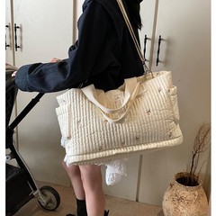 外国貿易大容量ポータブルママバッグ、赤ちゃん連れのお母さん、哺乳瓶とおむつ収納バッグ、新しい軽量マザー＆ベビーバッグ