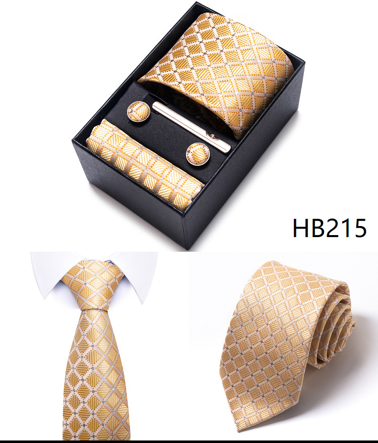 Simple Style Geometric Solid Color Polyester Yarn Men's Cufflinks Lavalier Tie display picture 14