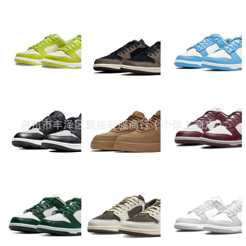 Air Force One Putian, чистая оригинальная обувь aj1 barb dunk panda, универсальные мужские и женские баскетбольные кроссовки с низким верхом, чисто белые пшеничные