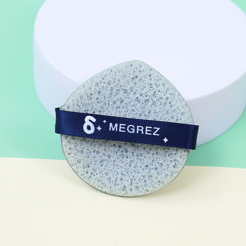 Fábrica personalizada dos lados polvo de pastel seco húmedo doble uso Beidou siete estrellas lavar la cara fijación de maquillaje sin látex esponja de maquillaje cojín de aire