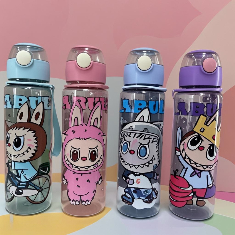 クロスボーダー 800 ミリリットル透明つや消しプラスチックカップ高品質バウンス落下防止ストローウォーターカップ男性と女性のためのポータブルポータブルカップ|undefined