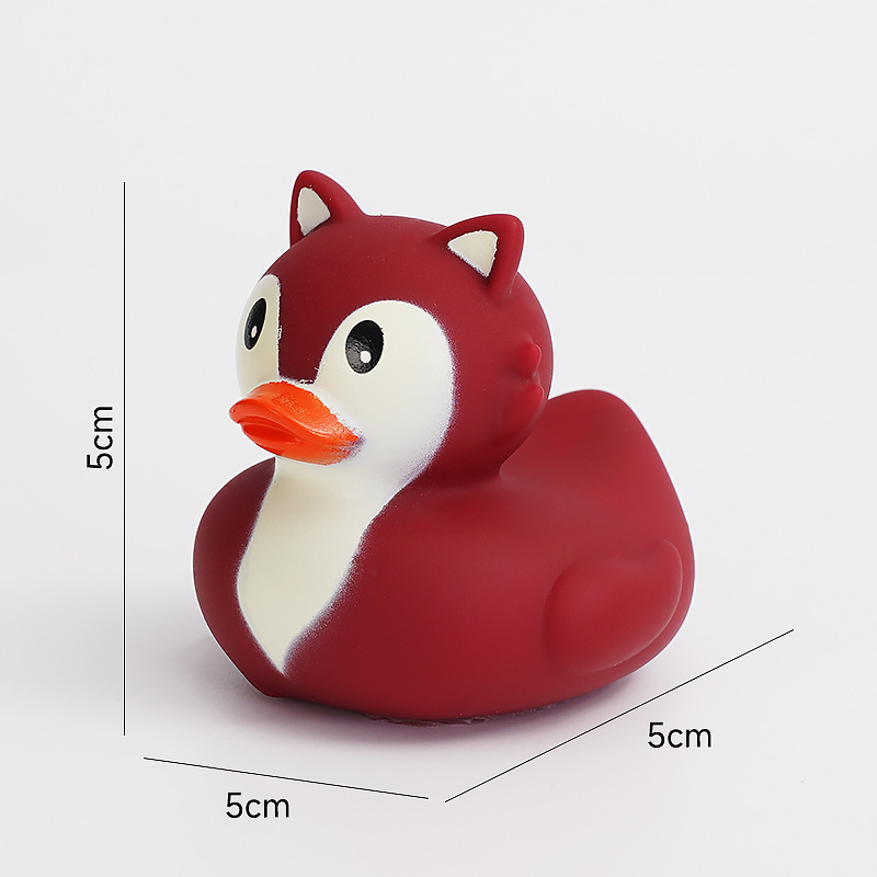 Pequeños animales de pellizco pato juguetes de agua pato bebé juguetes de baño regalos para niños sonidos pato amarillo