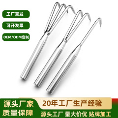 不锈钢三齿耙子家用花盆松土二齿耙尖头园艺种花工具结实小耙