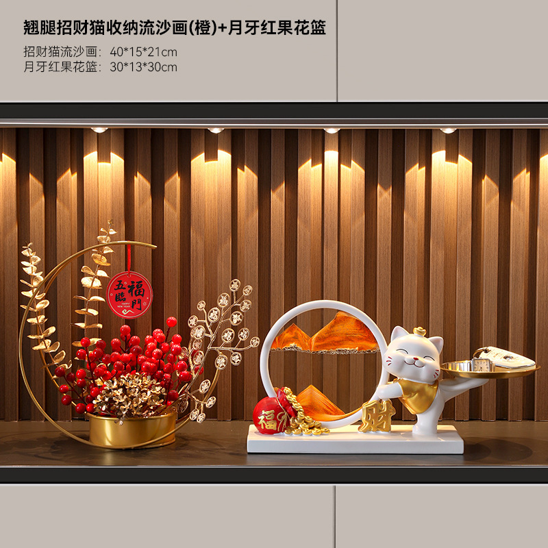 ようこそご自宅へ、玄関収納ラック、装飾品、リビングルームの鍵収納、装飾アレンジメント、高級感|undefined