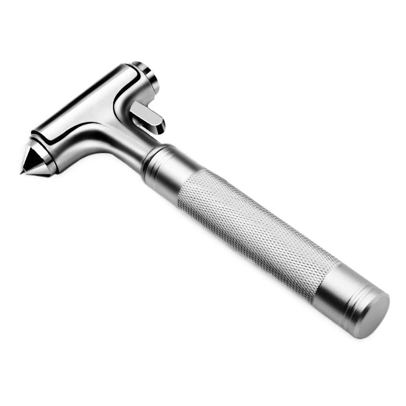 Car-Mounted Escape Hammer, Multifunctional 3-in-1 Emergency Life-Saving Fire Rescue Tungsten Steel Metal Hammer, Wholesale in Stock, Window-Breaking Tool