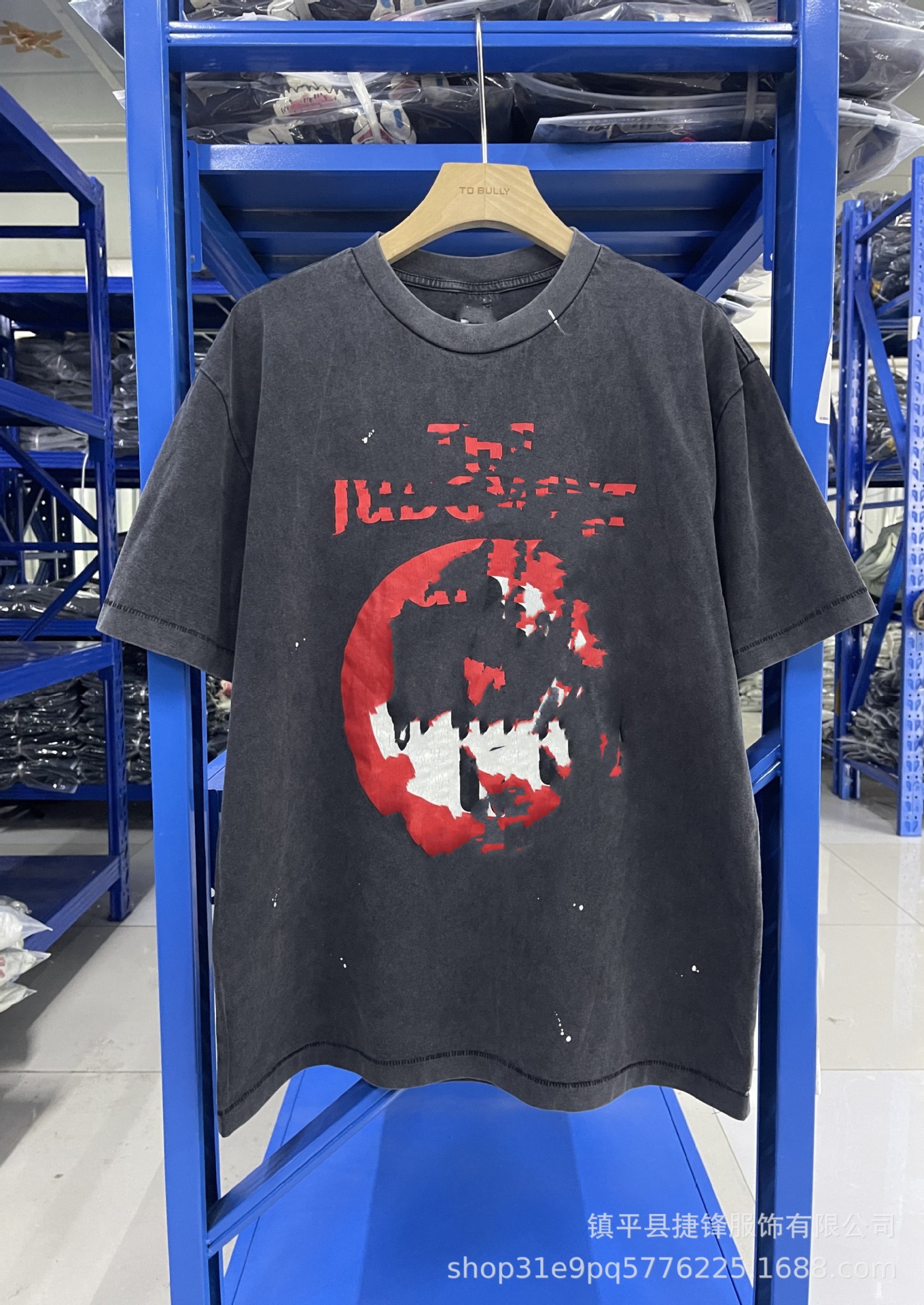 クロスボーダーの新型欧米のファッションブランドのレトロな水洗いは古い落書きをします。