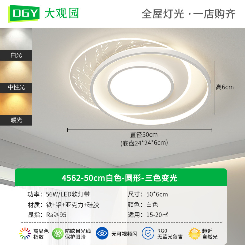 Luz de techo para el dormitorio nueva nórdica moderna y simple LED lámpara de sala de estar estudio comedor Zhongshan lámpara 448L