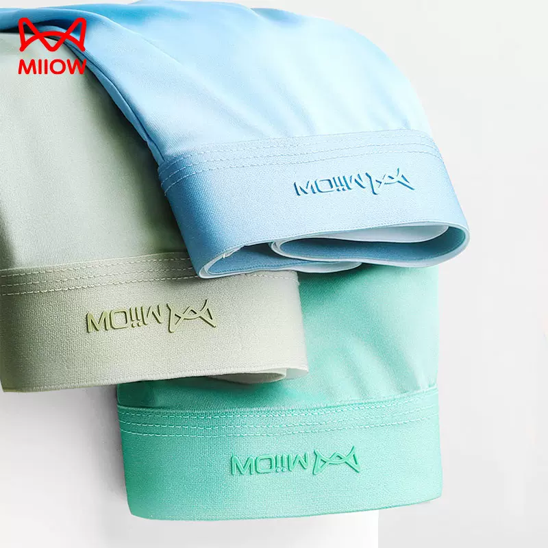 猫人男士内裤男四角短裤头冰丝抗菌透气平角裤衩学生裤头男生潮流