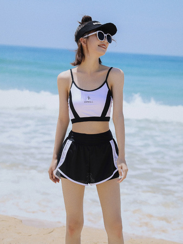 Swimsuit women's split conservative swimming trunks summer student swimming pool special slimming body-covering beach surfing sports swimsuit
