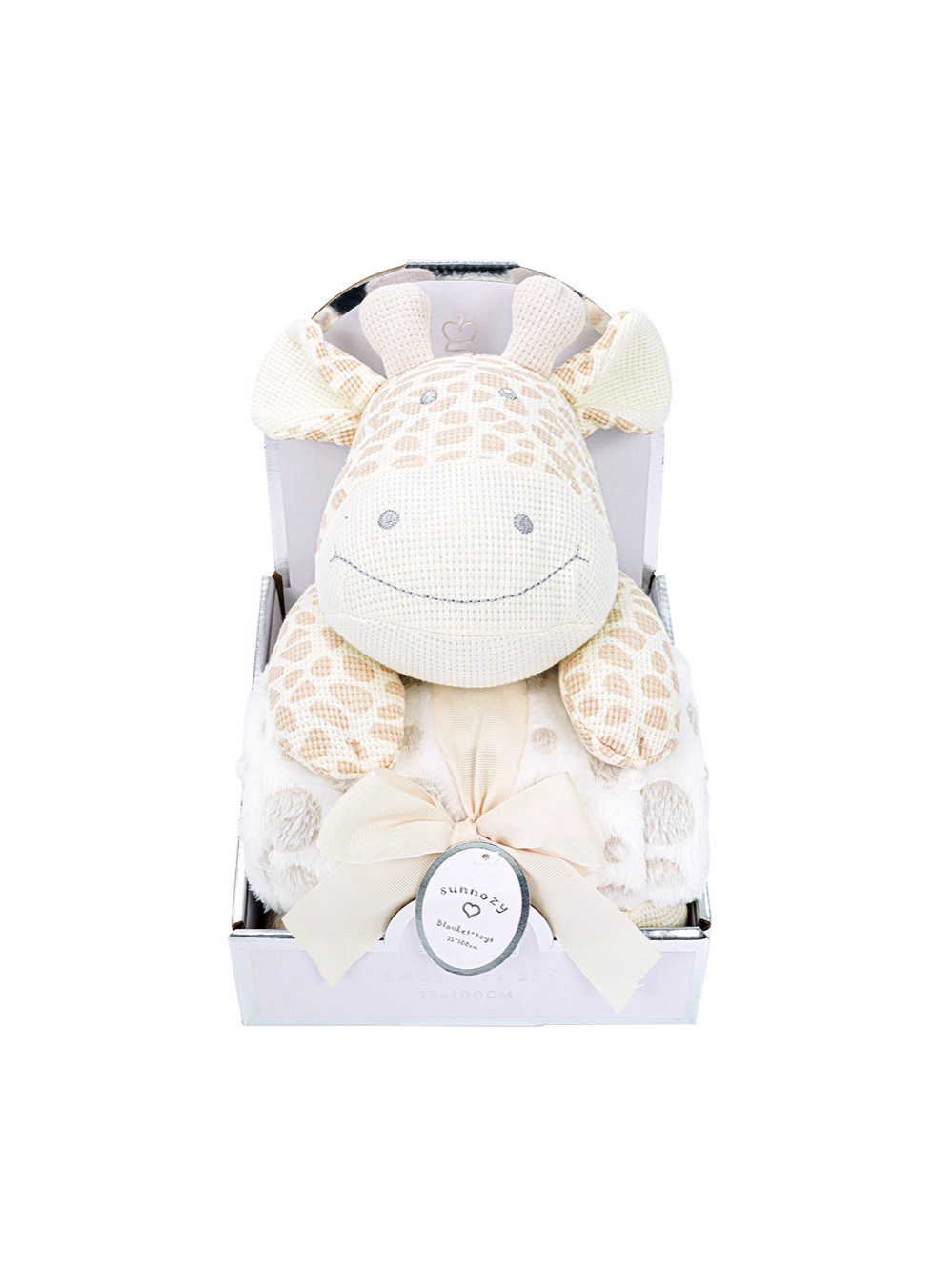 2025 manta muñeca combinación con caja Waffle set mantas para bebés paquetes de artículos para bebés paquetes transfronterizos