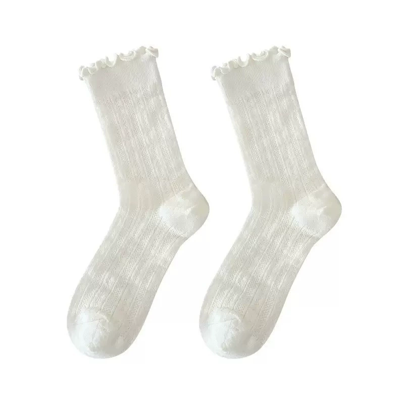 Antibacterial summer thin brand knee socks, mid-length, absorbs sweat and smell