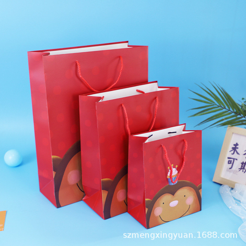 Extra grande de dibujos animados de Navidad Día DE LOS NIÑOS regalo de cumpleaños regalo caja de regalo de embalaje bolsa de papel regalo de mano bolsa de papel portátil