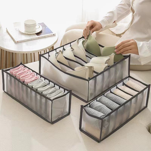 Cross-border underwear storage box sock magic device placed in the bra and underwear drawer-style separated compartments for home use storage wholesale
