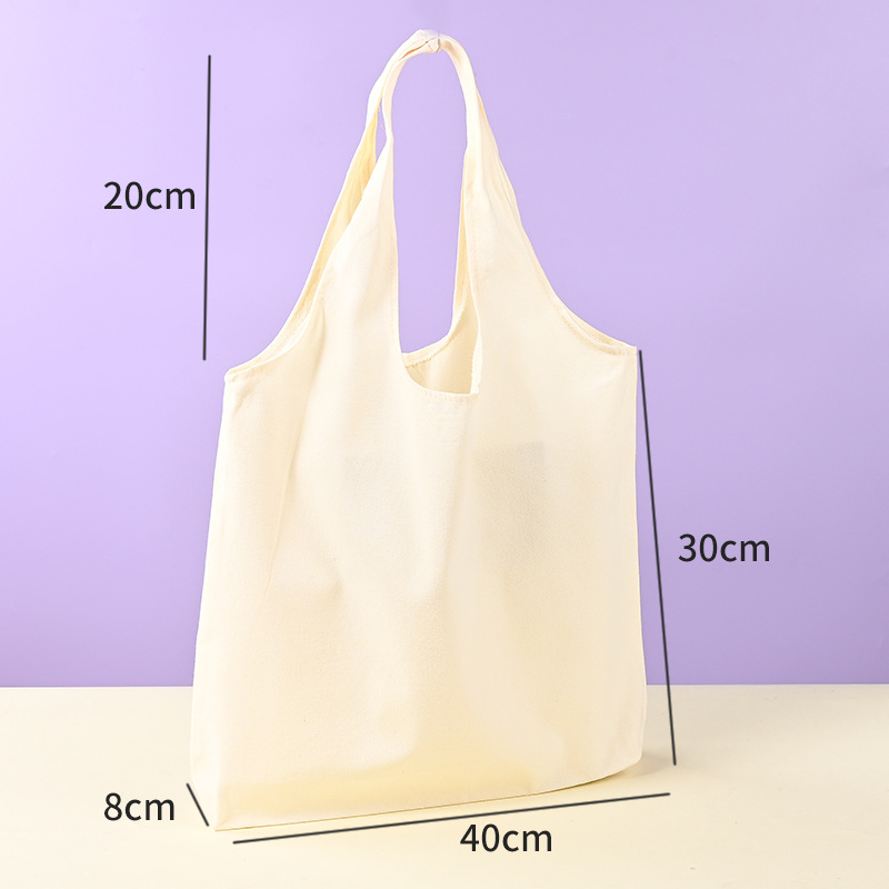 Chaleco en blanco bolsa de lona logotipo personalizado institución de formación unidad empresarial evento regalo publicidad bolso personalizado