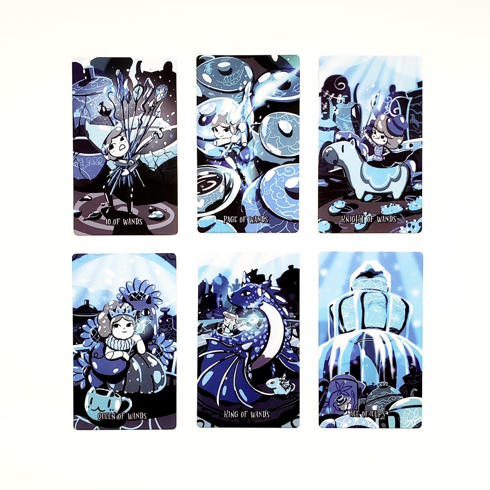 Tarot Card Game Set For Party Games - Porcelain Style Board Game_voghion.com