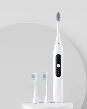 Cross-border direct supply of new sweeping vibration integrated toothbrush wholesale gift simple texture soft hair electric toothbrush source factory