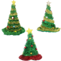 クリスマス装飾用品クリスマスツリー帽子不織布雨糸クリスマス帽子パーティー用品クリスマス帽子