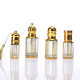 High-End Glass Essential Oil Bottle, Cosmetic Dispensing Bottle, Electroplating Convenient Roller Ball Sample Bottle, Perfume Packaging Empty Bottle
