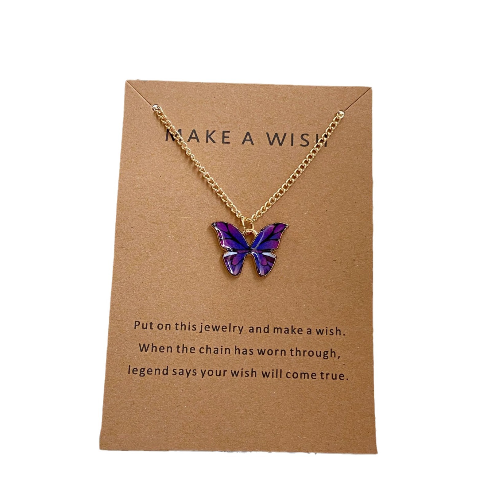 Goldene Schmetterling Kette Im Boho Stil Für Damen_voghion.com