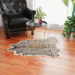 Simulation leopard print Animal carpet living room bedroom children's room balcony shop scene holiday commercial scene decoration