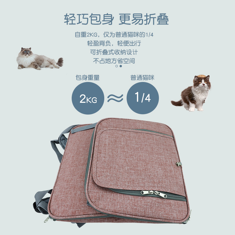 Estrictamente seleccionado Oxford tela extendida mochila para mascotas Amazon salida gato mochila transpirable plegable perro mochila bolsa para mascotas