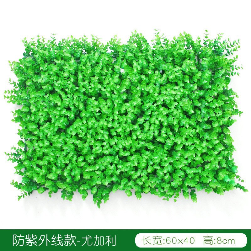 Planta artificial pared de fondo pared cifrado plástico césped eucalipto puerta cabeza interior decoración planta flor pared verde planta pared