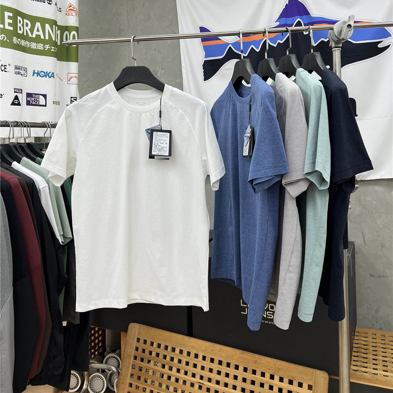Lu Replacement Spring and Summer Men's Outdoor Sports and Leisure Sweat-Wicking Breathable Quick-Drying Round Neck Raglan Sleeve Short-Sleeved T-Shirt 2821 Lu Replacement Spring and Summer Men's Outdoor Sports and Leisure Sweat-Wicking Breathable Quick-Drying Round Neck Raglan Sleeve Short-Sleeved T-Shirt 2821