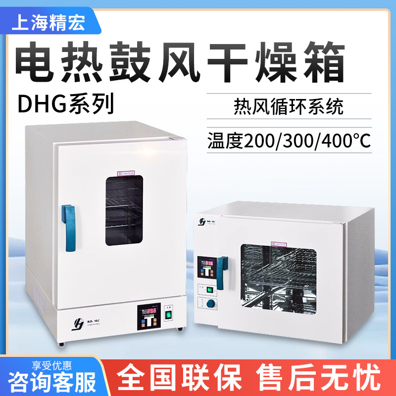上海精宏DHG系列 高温烘箱 实验室小型干燥箱 电热恒温鼓风干燥箱