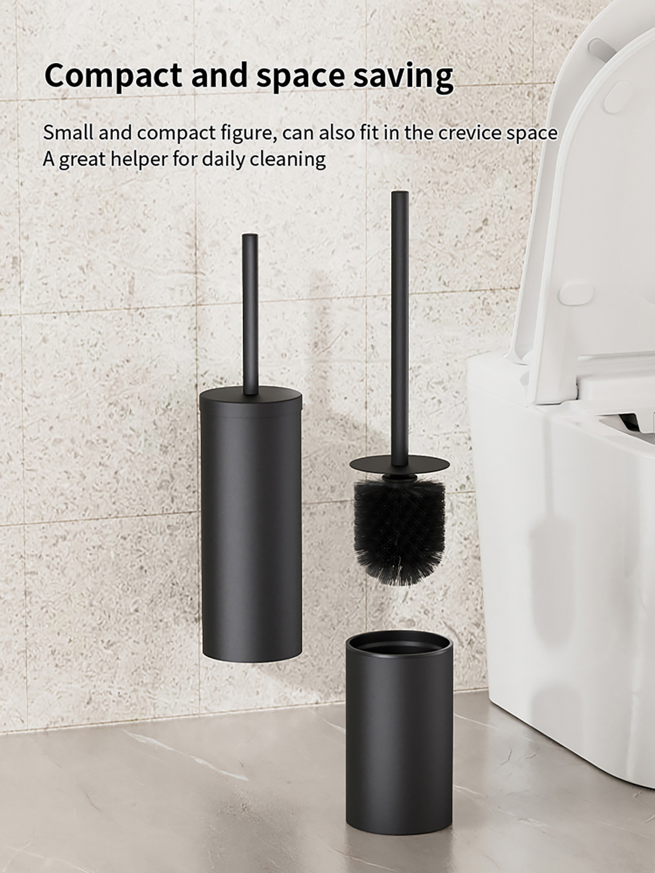 Toilet Base Home Use 360°Toilet Brush With Long Handle For Cleaning Without Dead Angles_voghion.com