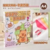 A4 document bag + Capibara storage folder