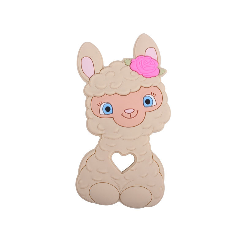 Amazon nuevo bebé de dibujos animados animal ovejas molares mordedor bebé juguetes creativos maternal y niño suministros fabricante
