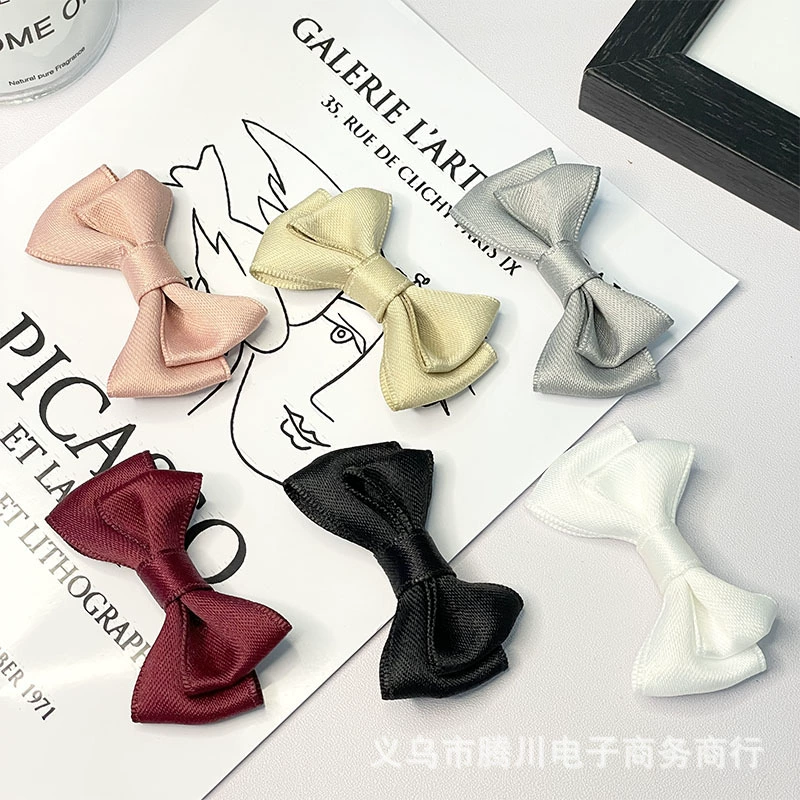 Новый сплошной цвет полиэстер бант ручной работы diy аксессуары для домашних животных одежда обувь шляпа подарочная коробка бант оптовая продажа