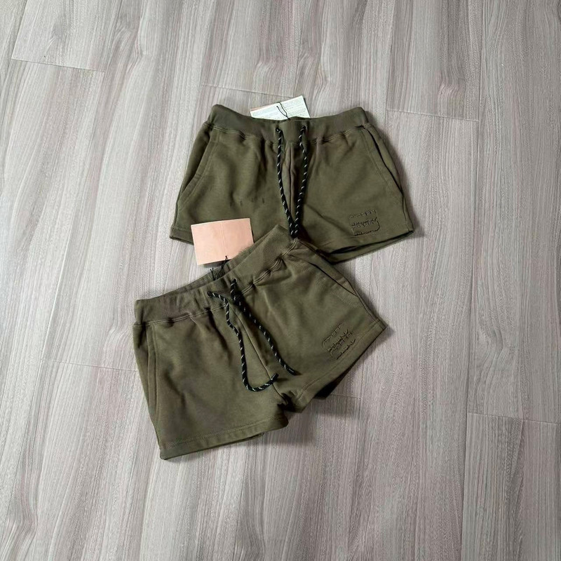 Miu 26 New Olive Green Shorts Retro Girl Style Relaxed Washable Vintage Summer Hot Pants Terry Cotton Dropshipping