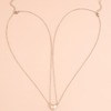 Magnetic chain stainless steel heart shaped, necklace, accessory, set, suitable for import