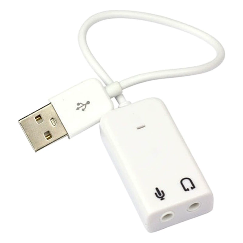 Заводская Проводная звуковая карта USB 7,1 для ноутбука, внешний независимый Рабочий стол компьютера с кабельным приводом, без звука