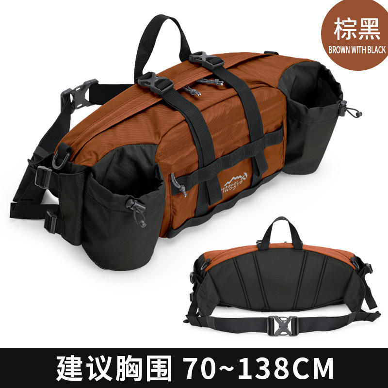INOXTO イーグル柄 アウトドア ウエストバッグ 通気性 多層式 登山用 水筒 フィットネス 旅行 タクティカルバッグ アウトドア スポーツバッグ|undefined
