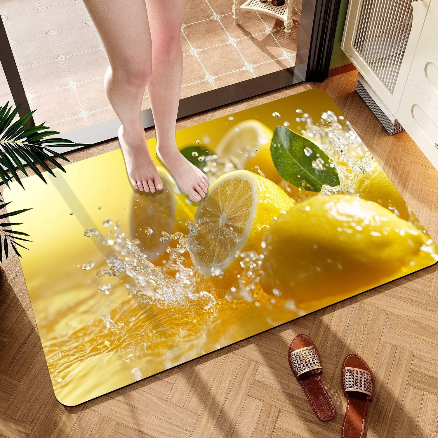3d Fruit Diatomaceous Earth Bathroom Bath Mat Non-slip Absorbent_voghion.com