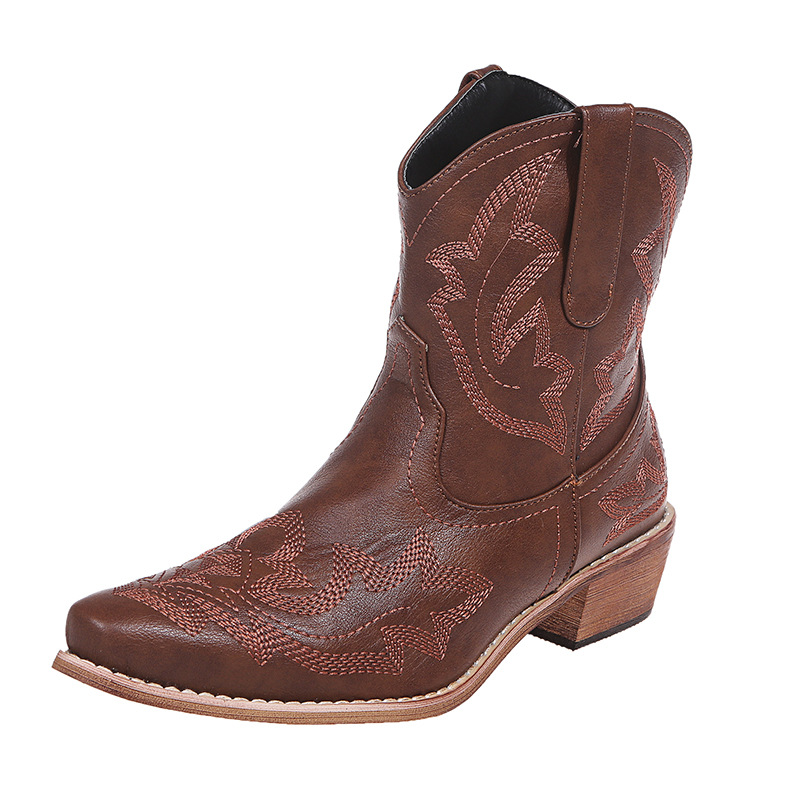 Short autumn and winter new women's boots large size women's leather boots_voghion.com