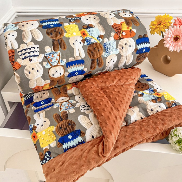 Class a Cotton Bean Velvet Four-Season Quilt Winter Quilt Baby Velvet Cotton Quilt Double Soy Protein Quilt Super Soft