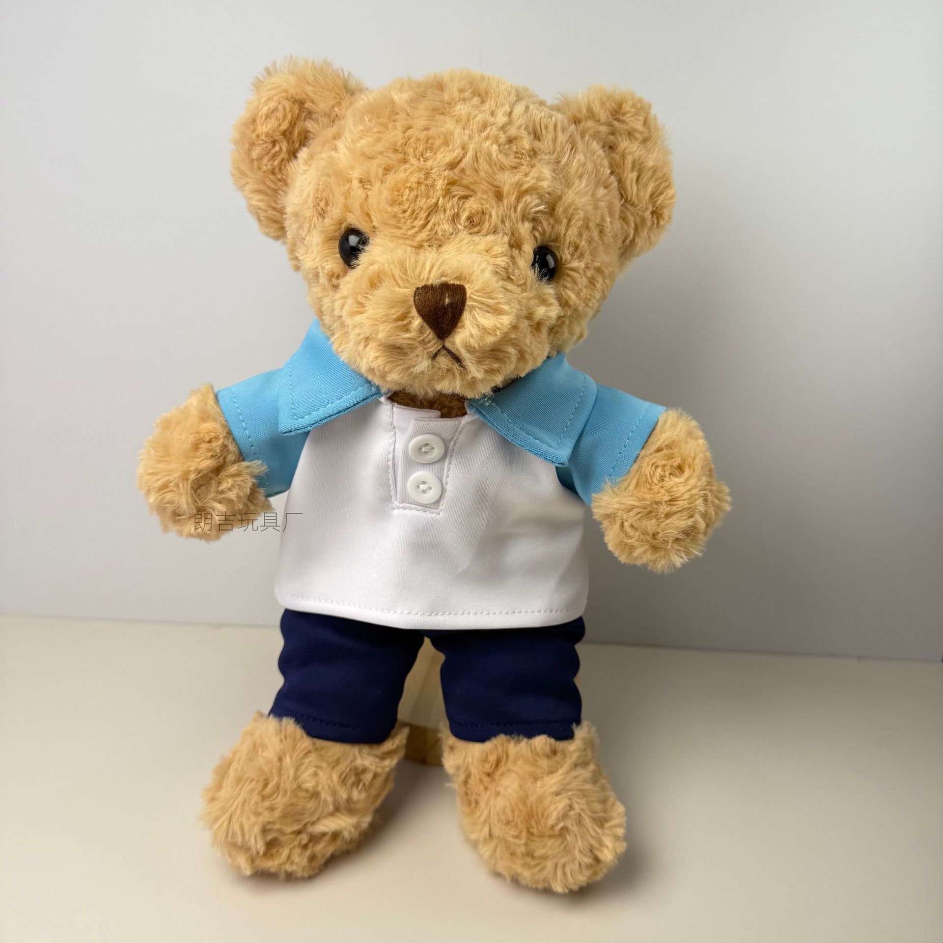 Uniforme escolar oso muñeca Teddy Teddy Juguetes de peluche Graduation Bear Regalo de graduación logotipo emblema escolar