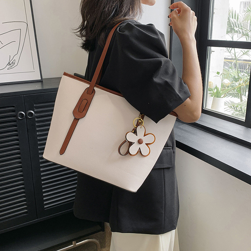 High-end light luxury bag women's new flower tote bag letter vegetable basket bag women's versatile portable shoulder bag_voghion.com